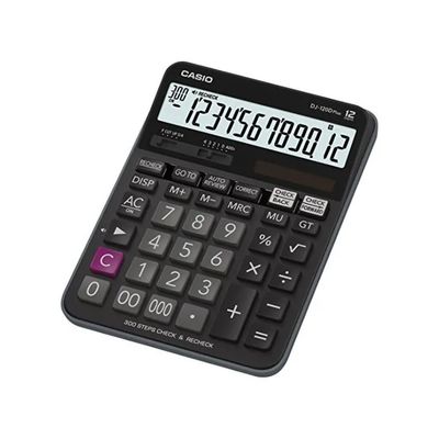Casio DJ-120D Plus Calcolatrice da Tavolo a 12 Cifre