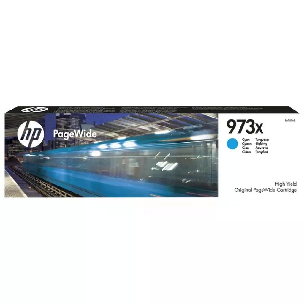 HP 973X Cartuccia originale PageWide ciano ad alta capacità HP 973X Cartuccia originale PageWide ciano ad alta capacità