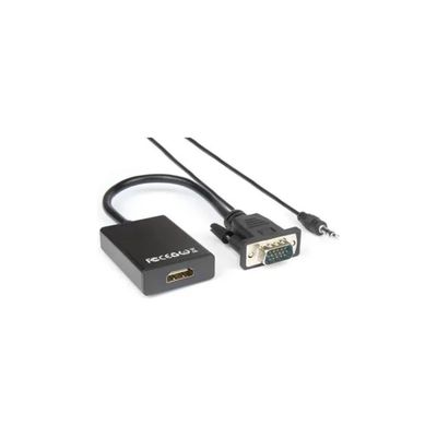 Hamlet XVAVGA-HDMA – Adattatore VGA maschio a HDMI femmina, 1080p Hamlet XVAVGA-HDMA – Adattatore VGA maschio a HDMI femmina, 1080p