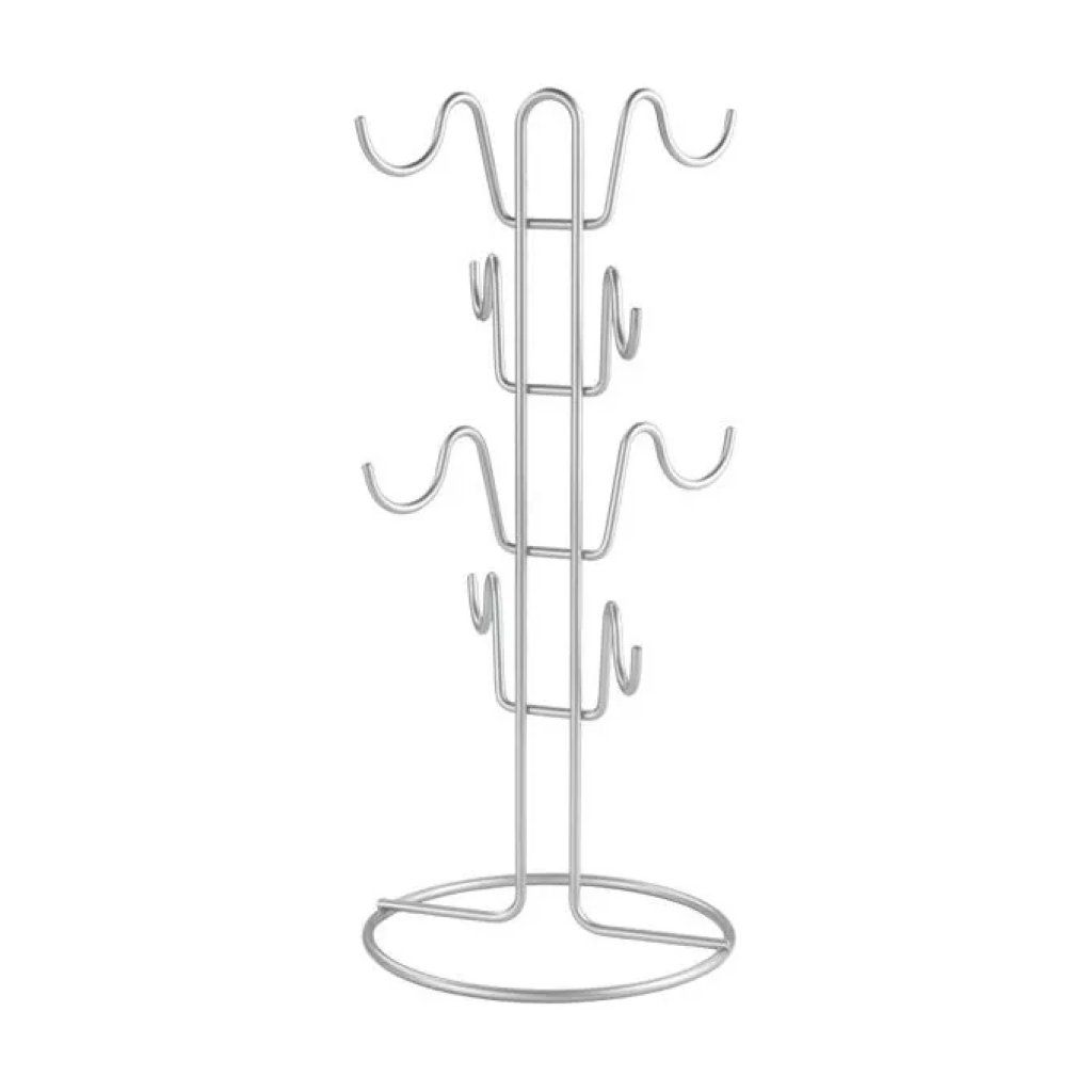 Metaltex Mug-Tree portatazze da caffè per 8 tazze, argento Metaltex Mug-Tree portatazze da caffè per 8 tazze, argento