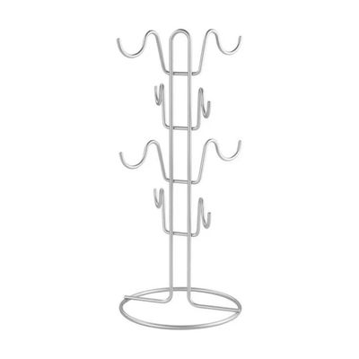 Metaltex Mug-Tree portatazze da caffè per 8 tazze, argento
