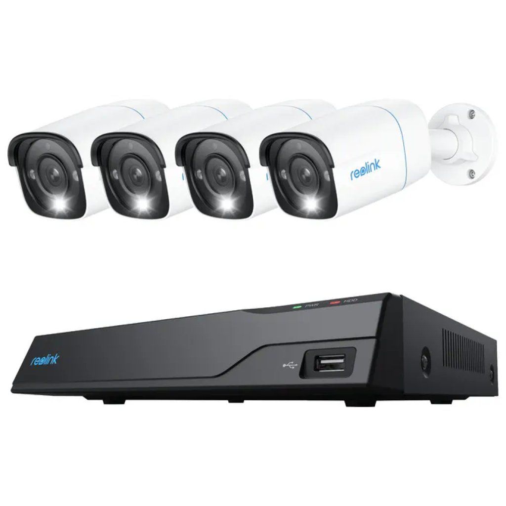 Reolink 6975253983322 NVS8 Kit di videosorveglianza Cablato 8 canali Risoluzione UHD 8 MP PoE IP66 Hard