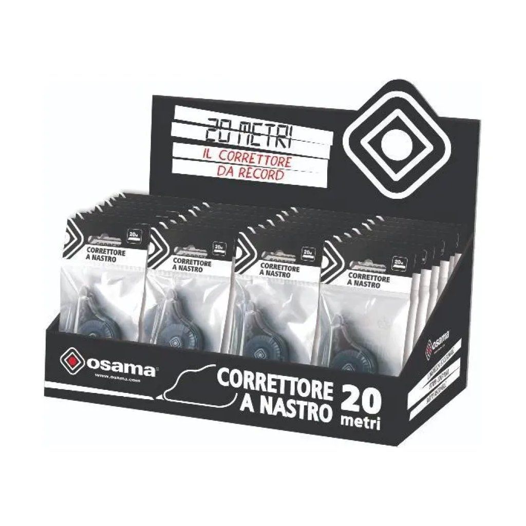OSAMA OW 10121 – Set da 36 correttori a nastro, 5 mm x 20 m