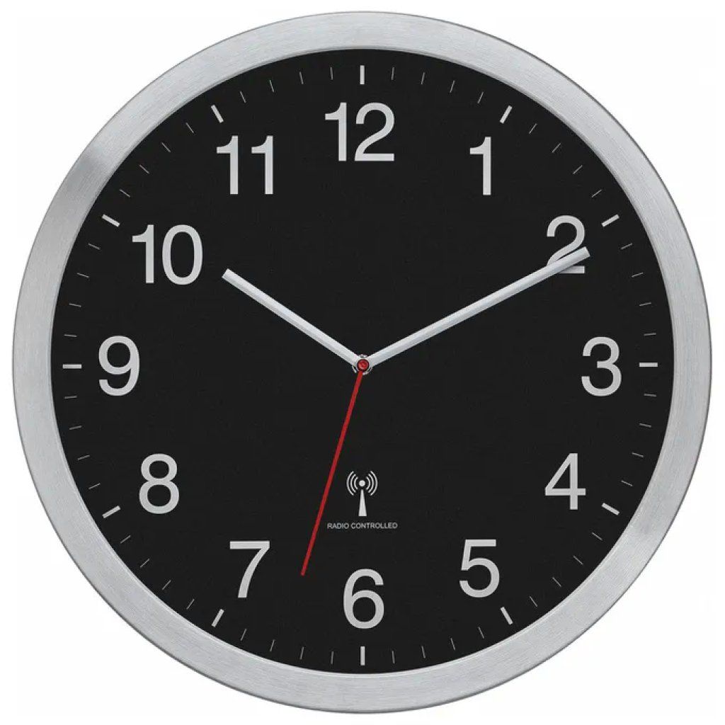 TFA-Dostmann 60.3545.01 – Orologio analogico da parete e da tavolo, nero, 40 cm