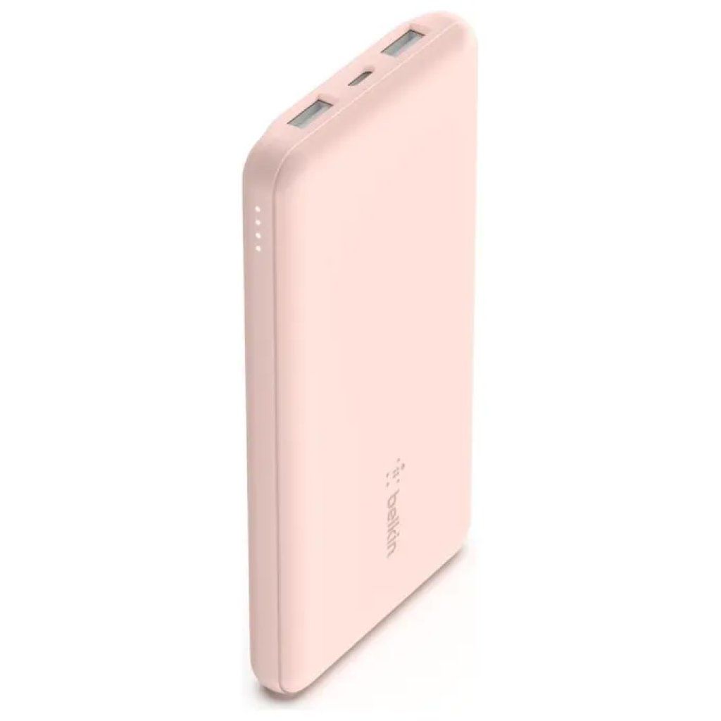 Belkin BoostCharge Power Bank 10.000 mAh, 3 porte, 15 W, oro rosa