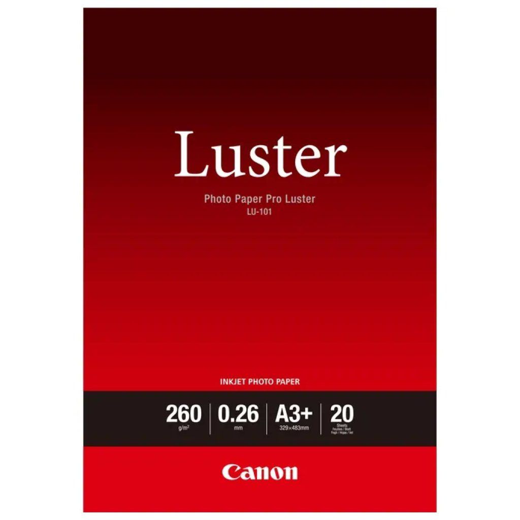 Canon Pro Luster LU-101 Carta Fotografica A3+ 260 g/m², 20 Fogli