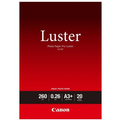Canon Pro Luster LU-101 Carta Fotografica A3+ 260 g/m², 20 Fogli