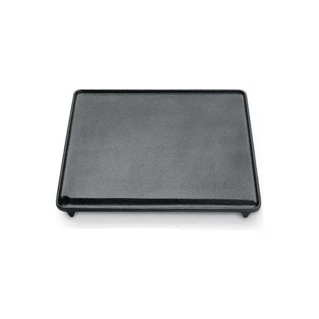 OMPAGRILL Piastra liscia in ghisa 40 x 43 cm