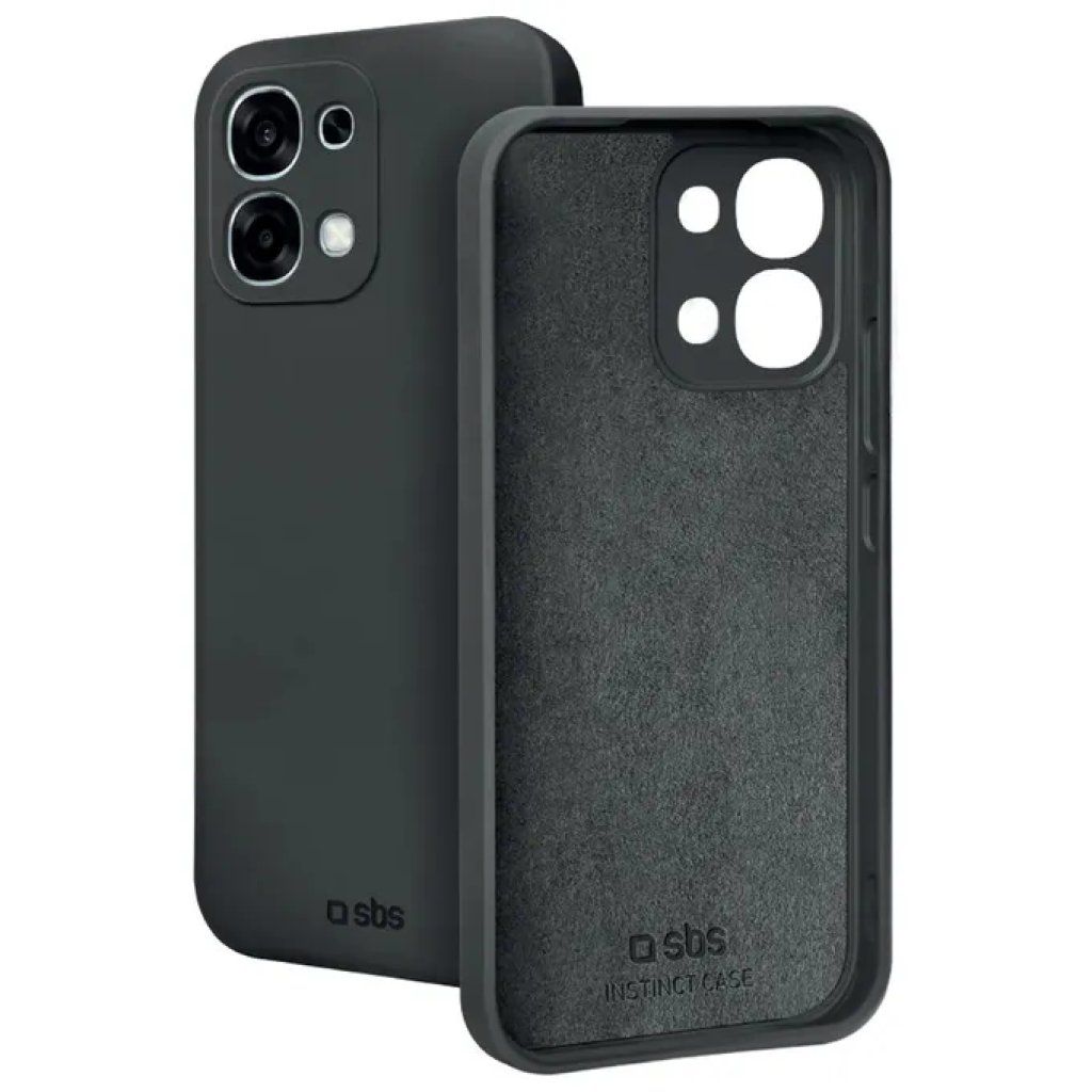 SBS Instinct Cover Nera per Oppo A6x in TPU e Microfibra