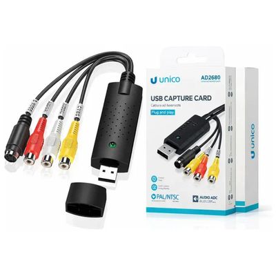 Unico Scheda di Acquisizione Video USB con RCA e S-Video Unico Scheda di Acquisizione Video USB con RCA e S-Video