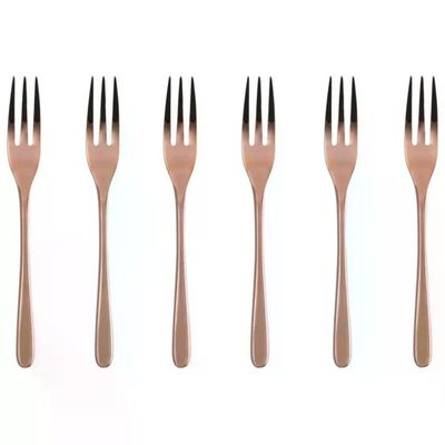 Sambonet Taste Set 6 Forchettine da Dolce Rame Sambonet Taste Set 6 Forchettine da Dolce Rame