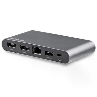 StarTech.com Docking Station USB-C per 2 Monitor DisplayPort 4K, PD 100 W