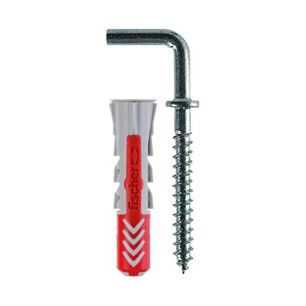 Fischer DuoPower 537631 – 6 tasselli 6×30 mm con ganci medi