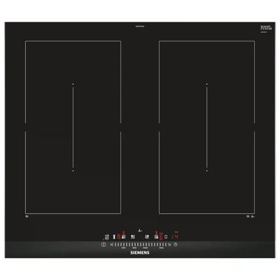 SIEMENS Piano cottura a induzione Siemens iQ500 ED675FQC5E, nero, da incasso, 60 cm SIEMENS Piano cottura a induzione Siemens iQ500 ED675FQC5E, nero, da incasso, 60 cm