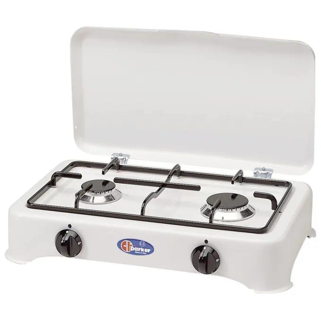 Parker 5326CBGP Fornello GPL a 2 Fuochi Bianco