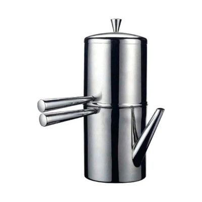 ILSA 008 003 Caffettiera Napoletana in Acciaio Inox 18/10, 3 Tazze, Argento