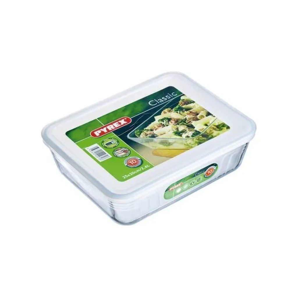 Pyrex Contenitore Frigo-Forno in Vetro 0,8 L, 19 × 14 cm Pyrex Contenitore Frigo-Forno in Vetro 0,8 L, 19 × 14 cm