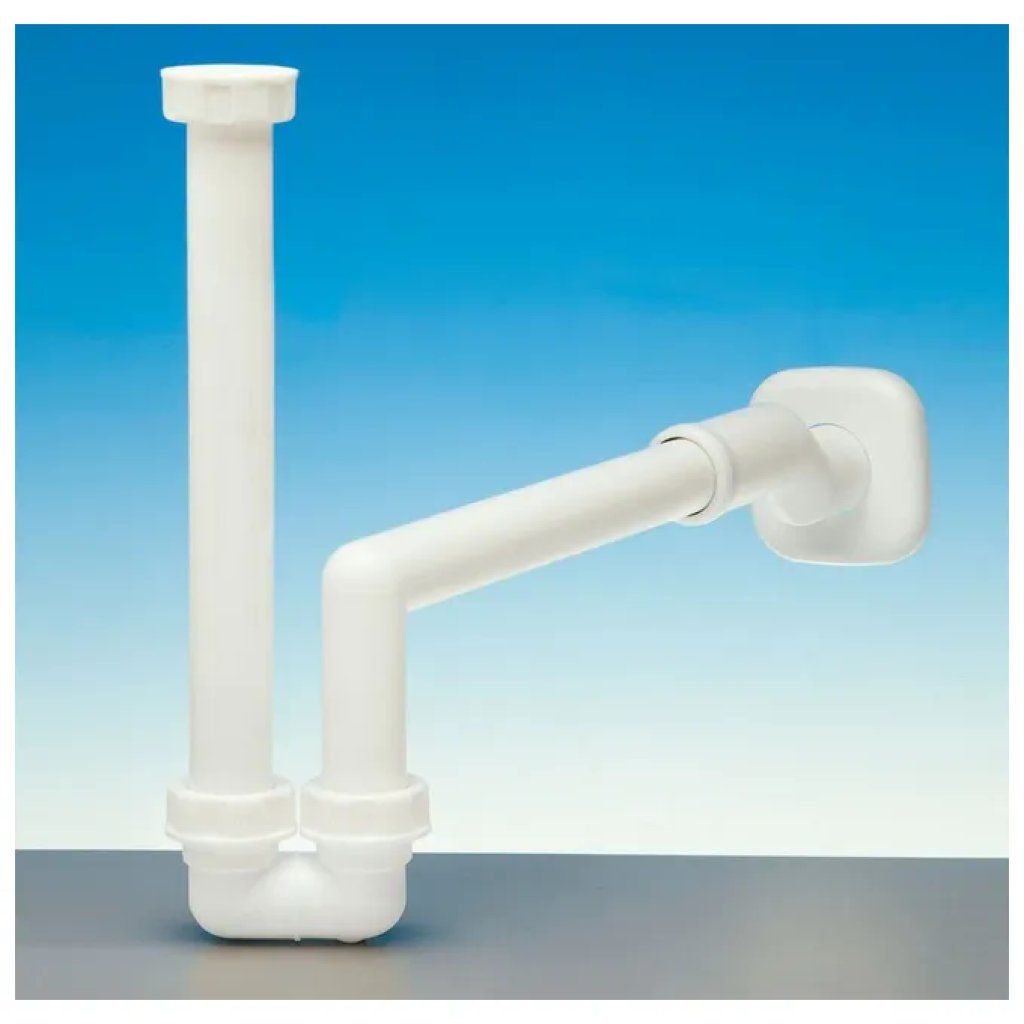 LIRA Sifone Eccentrico Salvaspazio per Lavabo e Bidet 11 cm LIRA Sifone Eccentrico Salvaspazio per Lavabo e Bidet 11 cm