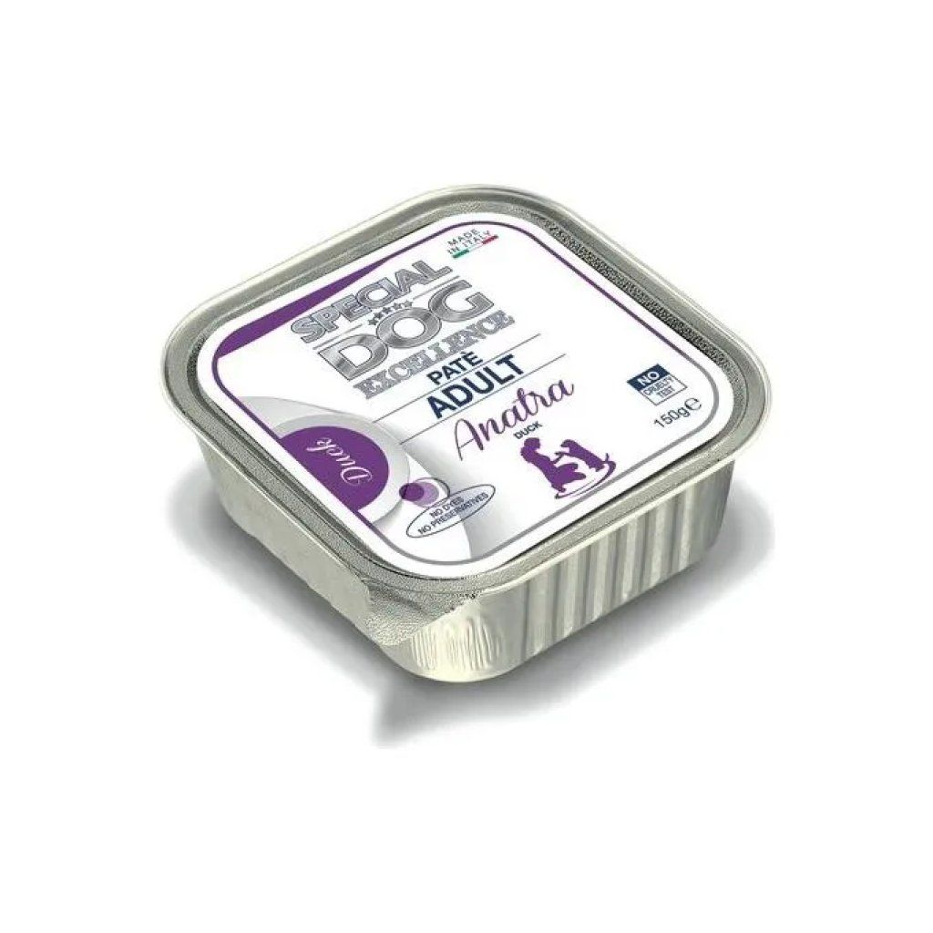 Monge Special Dog Excellence Paté all’Anatra per Cani Adulti, 8 x 150 g Monge Special Dog Excellence Paté all’Anatra per Cani Adulti, 8 x 150 g