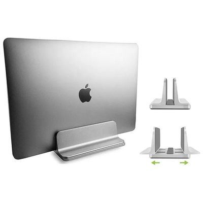Techly Supporto Verticale per Notebook in Alluminio Argento Techly Supporto Verticale per Notebook in Alluminio Argento