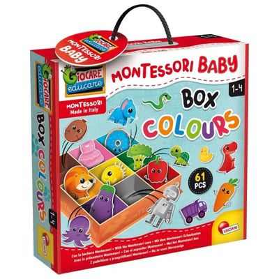 Lisciani Montessori Baby Box Colours – Gioco educativo, 61 pezzi Lisciani Montessori Baby Box Colours – Gioco educativo, 61 pezzi