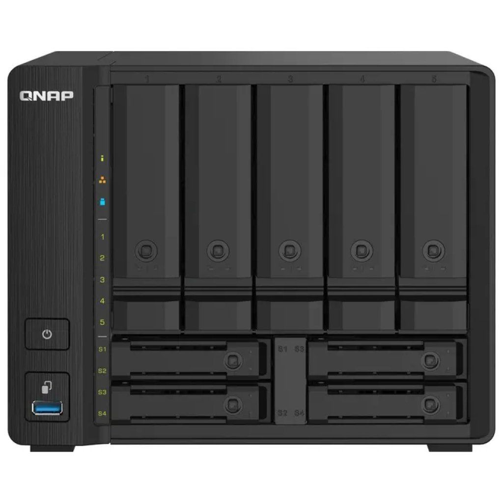QNAP TS-932PX-4G TS-932PX NAS 9 baie SATA 6Gb-s 4 GB DDR4 espandibile a 16 GB processore quad