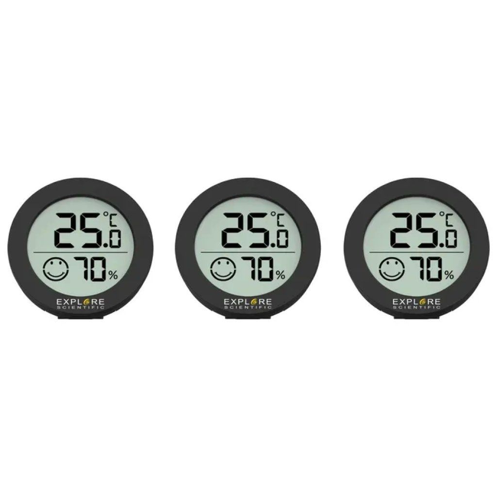 Explore Scientific WSH0008B – Set 3 Sensori di Temperatura Neri