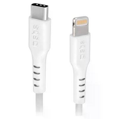 SBS Cavo Lightning a USB-C 1 m Bianco