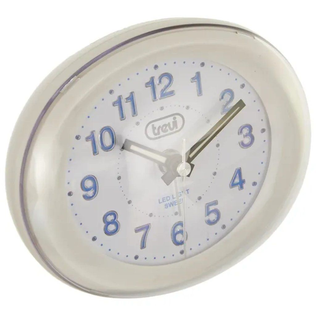 Trevi SL3052 Orologio da Tavolo al Quarzo con Sveglia, Bianco Trevi SL3052 Orologio da Tavolo al Quarzo con Sveglia, Bianco