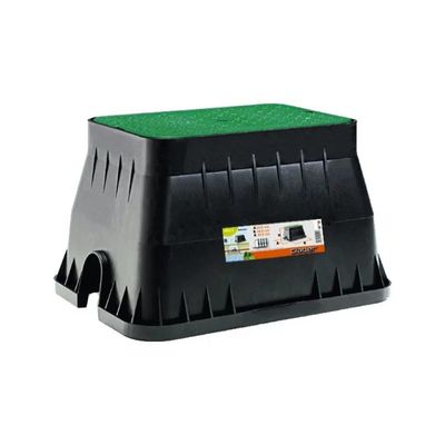 Claber 90515 Pozzetto Interrato Medio Rettangolare per 4 Elettrovalvole Chiusura Antivandalo colore Nero Claber 90515 Pozzetto Interrato Medio Rettangolare per 4 Elettrovalvole Chiusura Antivandalo colore Nero