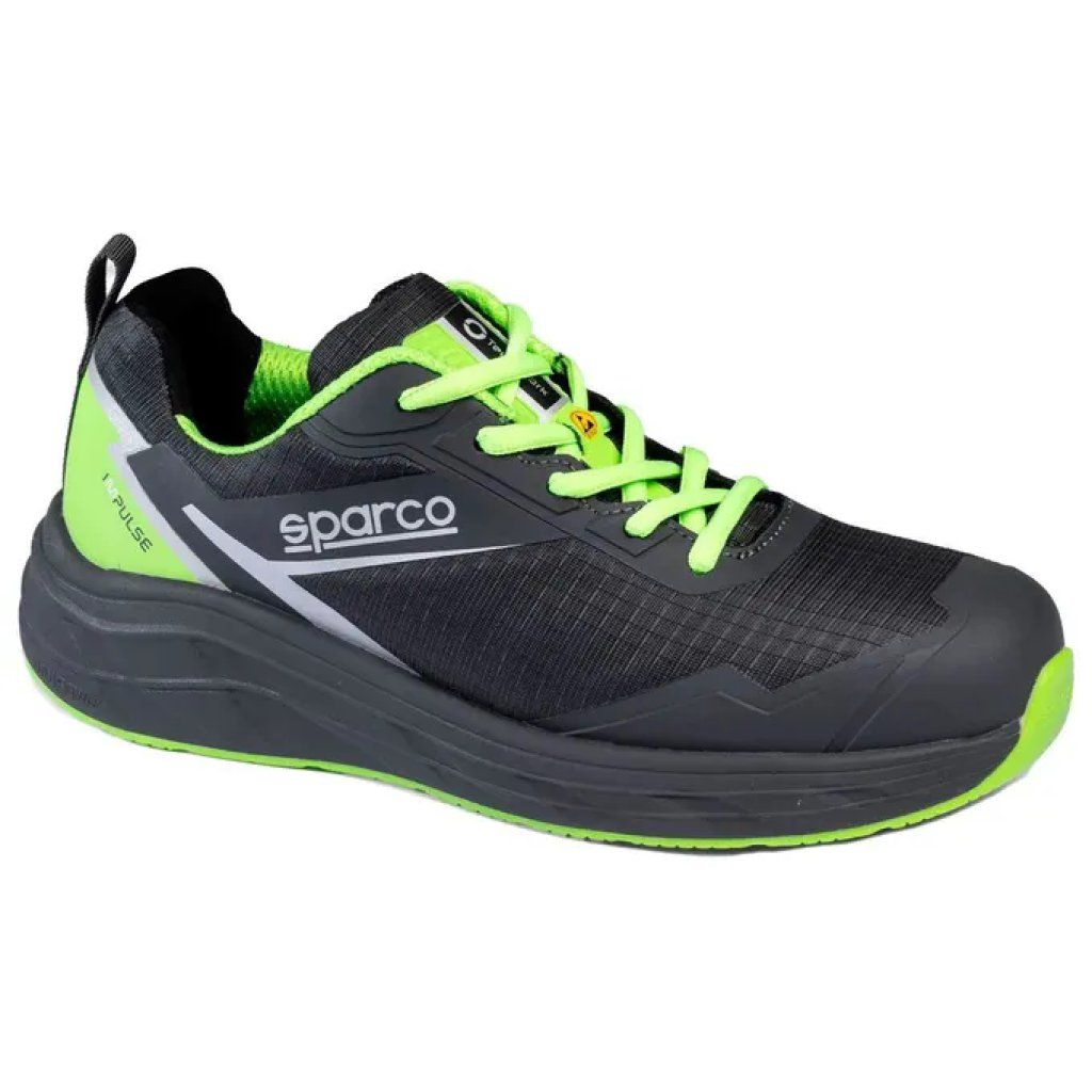 Sparco Impulse Lucas – Scarpe Antinfortunistiche S3S ESD Nero-Verde