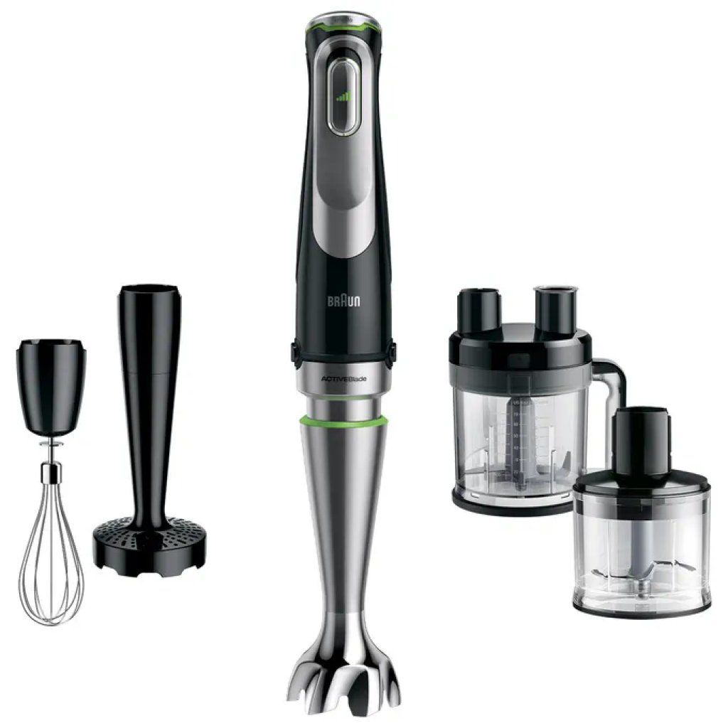 Braun MultiQuick 9 0X22111380 Frullatore a Immersione 1200 W con Ciotola e Tritatutto