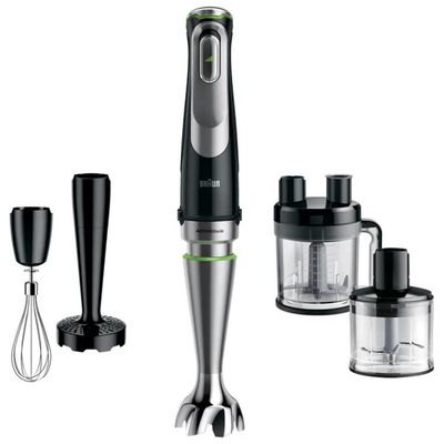 Braun MultiQuick 9 0X22111380 Frullatore a Immersione 1200 W con Ciotola e Tritatutto