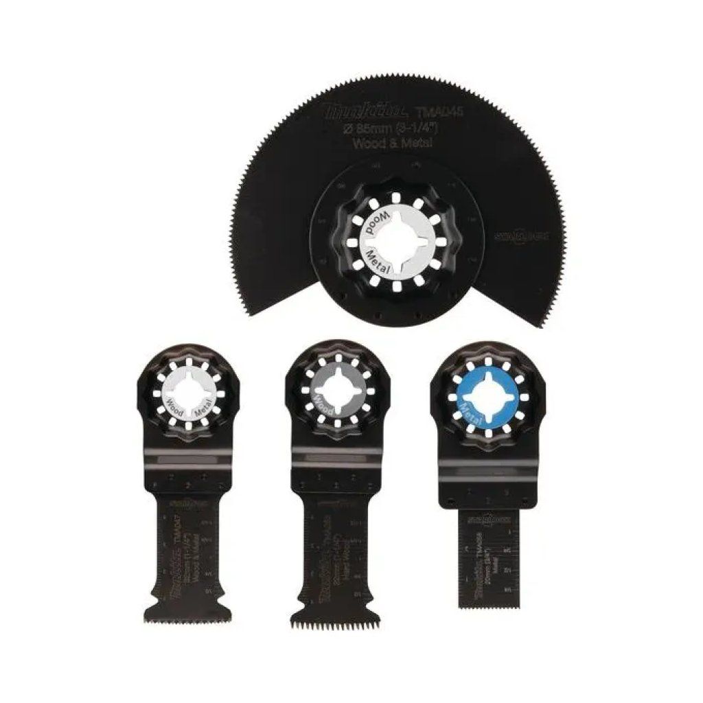 Makita B-67480 Set 4 Lame Bimetalliche Starlock per Multitool