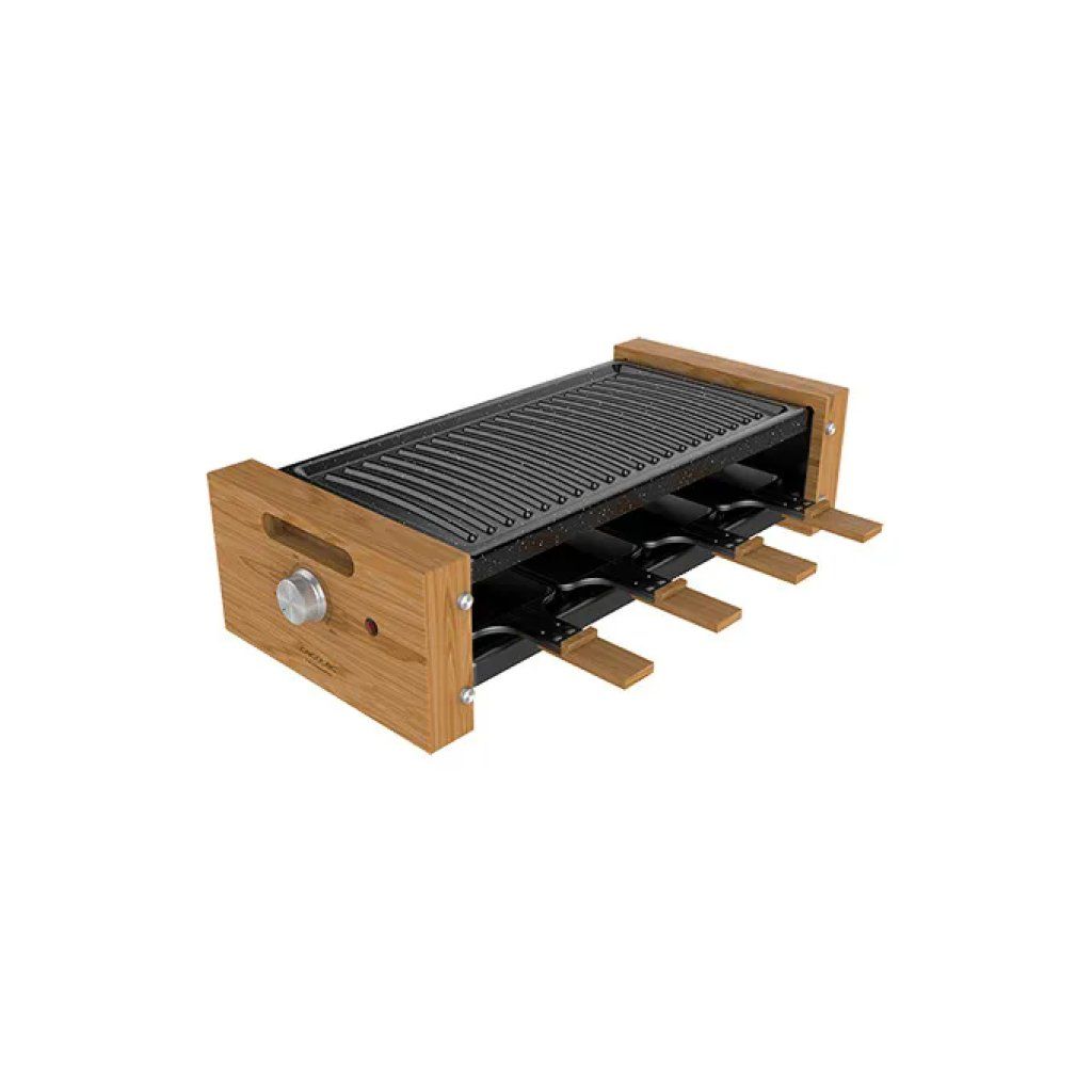 Cecotec Cheese&Grill 8200 Wood Raclette Grill 1200 W con 8 Padelle Cecotec Cheese&Grill 8200 Wood Raclette Grill 1200 W con 8 Padelle