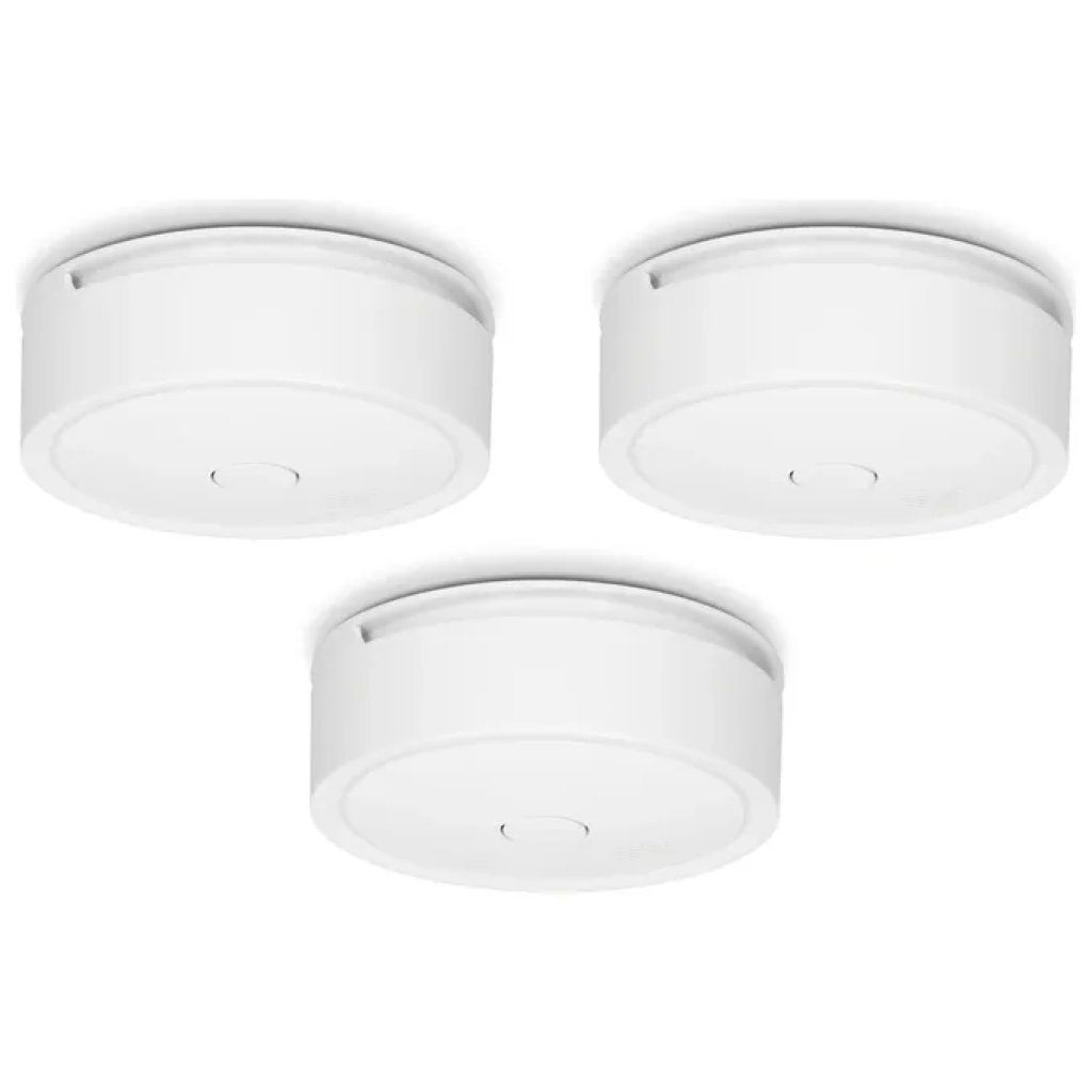 Alecto SA61 Set 3 Rilevatori di Fumo Wireless, Batteria 10 Anni, 85 dB