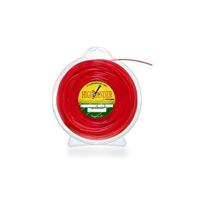 Arno Highlander Filo Nylon Tondo per Decespugliatore, 3 mm x 30 m, Rosso