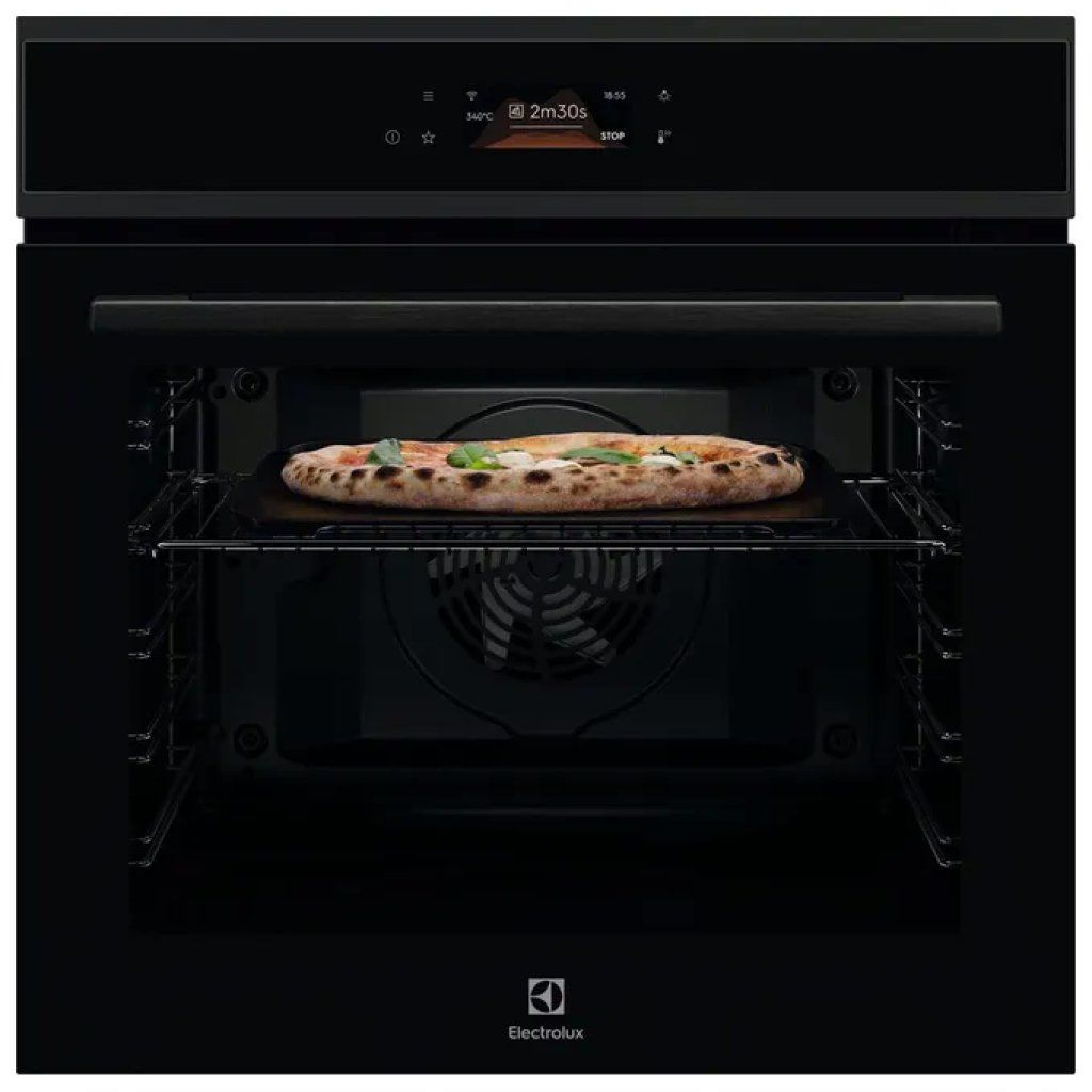 Electrolux EOX8P08WH PizzaExpert – Forno da incasso pirolitico 72 L, A++, Wi-Fi, nero