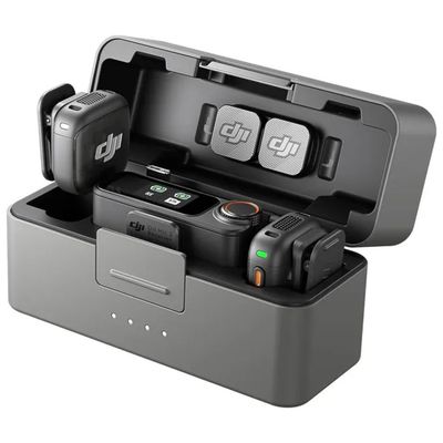 DJI Mic 3 Sistema Microfono Wireless 2TX + 1RX con Custodia di Ricarica