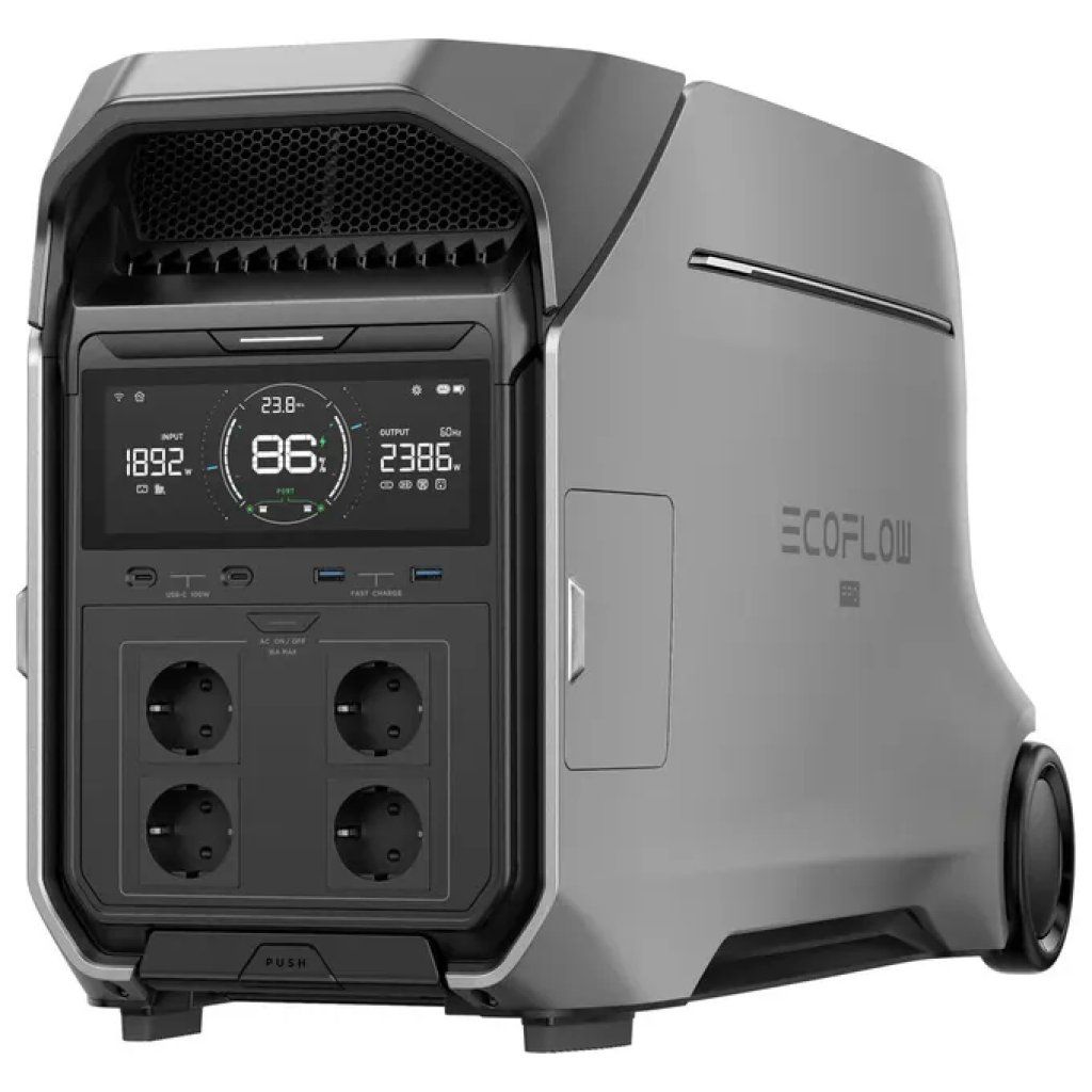 EcoFlow DELTA Pro 3 – Stazione di alimentazione portatile 4000 W, LiFePO4