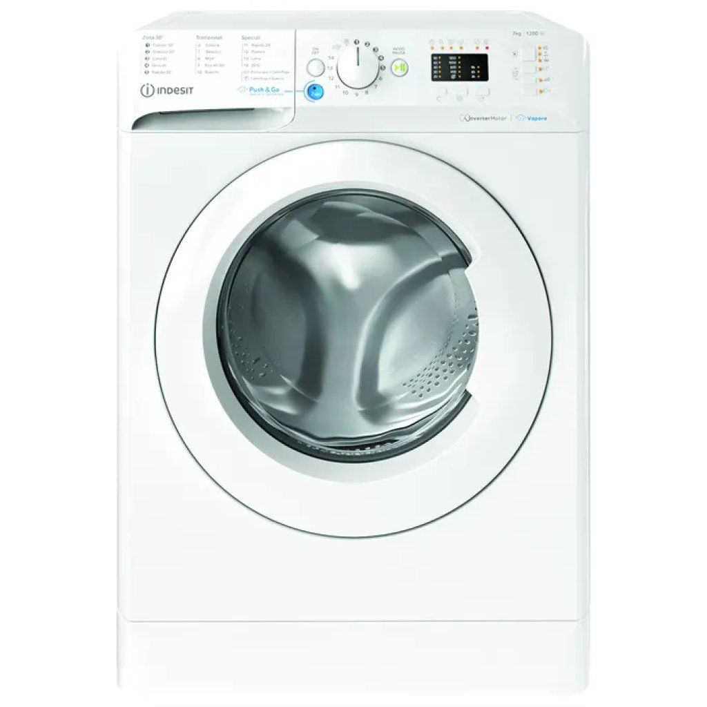 INDESIT Lavatrice Indesit BWSA 7126X WV IT 7 kg, 1200 giri/min, Classe A, Vapore, Bianca