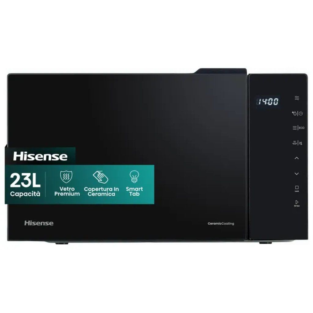 Hisense H23MOBS5H4 Forno a Microonde 23 L, 800 W, Nero Hisense H23MOBS5H4 Forno a Microonde 23 L, 800 W, Nero