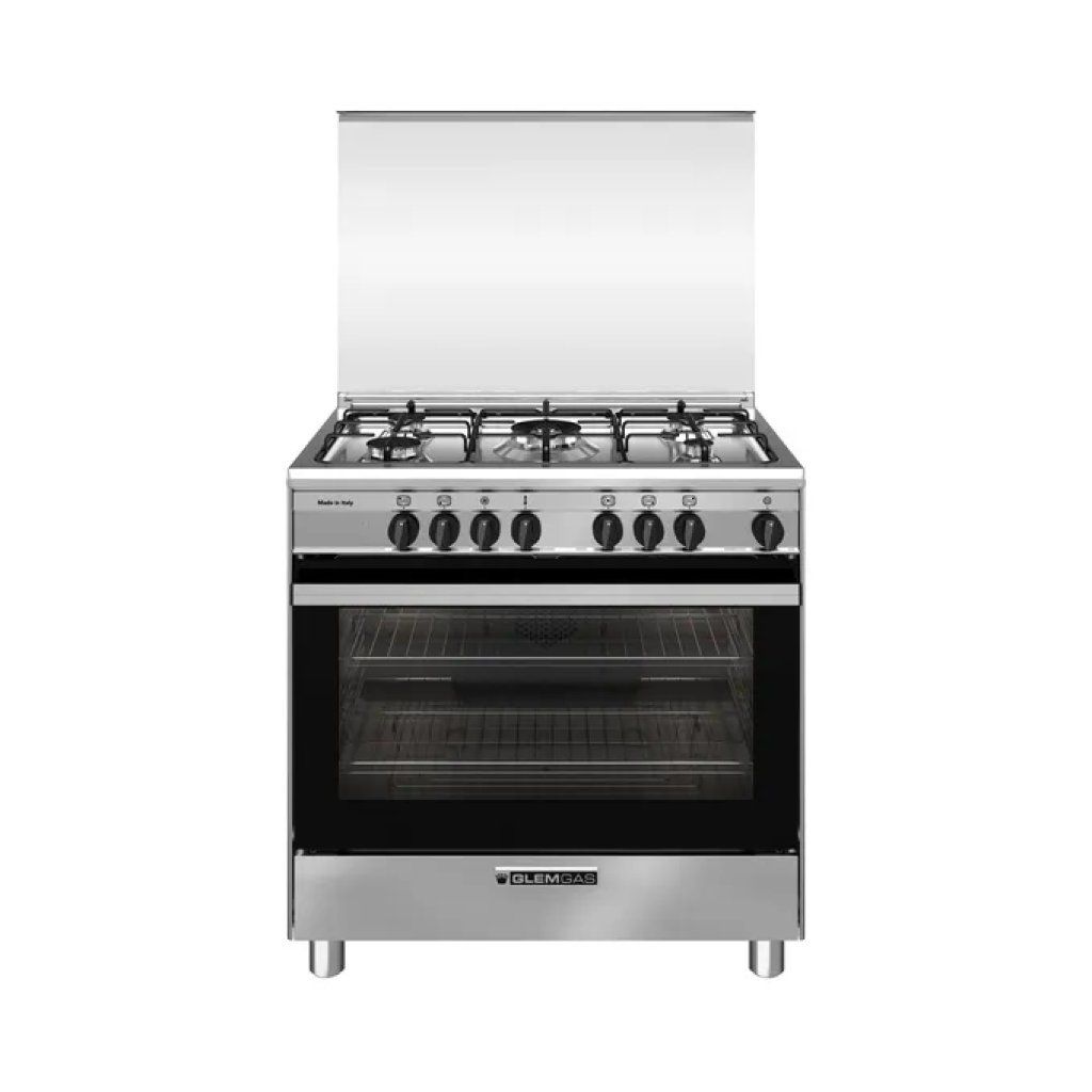 GLEM GAS Glem SA865MI6 Cucina elettrica con forno multifunzione, 60×80×90 cm, inox