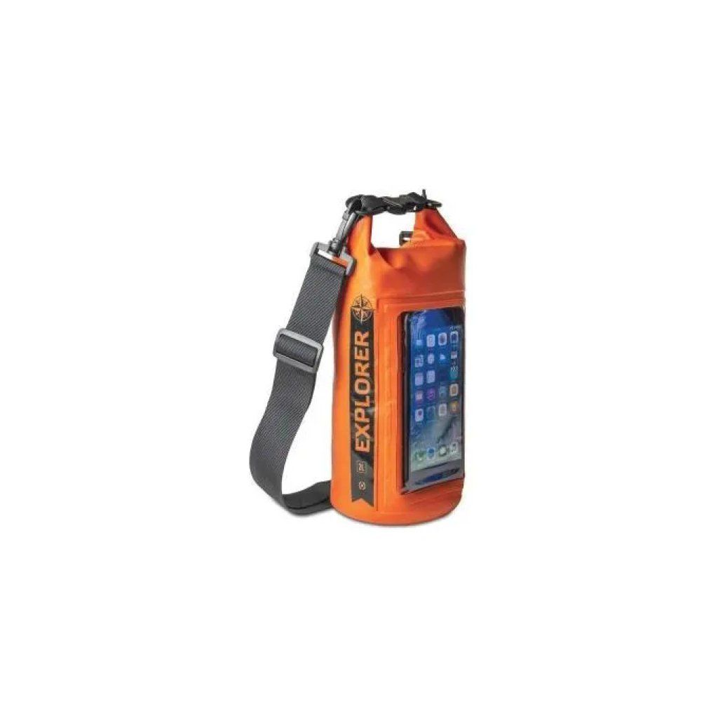 Celly Explorer Dry Bag 2L – Custodia Impermeabile Arancione per Smartphone fino a 6,2″