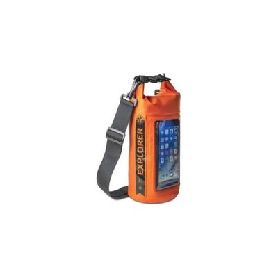 Celly Explorer Dry Bag 2L – Custodia Impermeabile Arancione per Smartphone fino a 6,2″