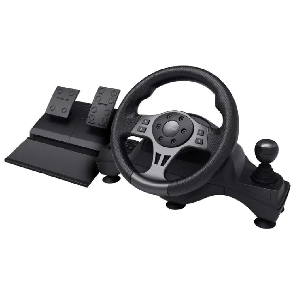 Trust GXT 289 Movi Volante con Pedali per PS4, Xbox e Nintendo Switch