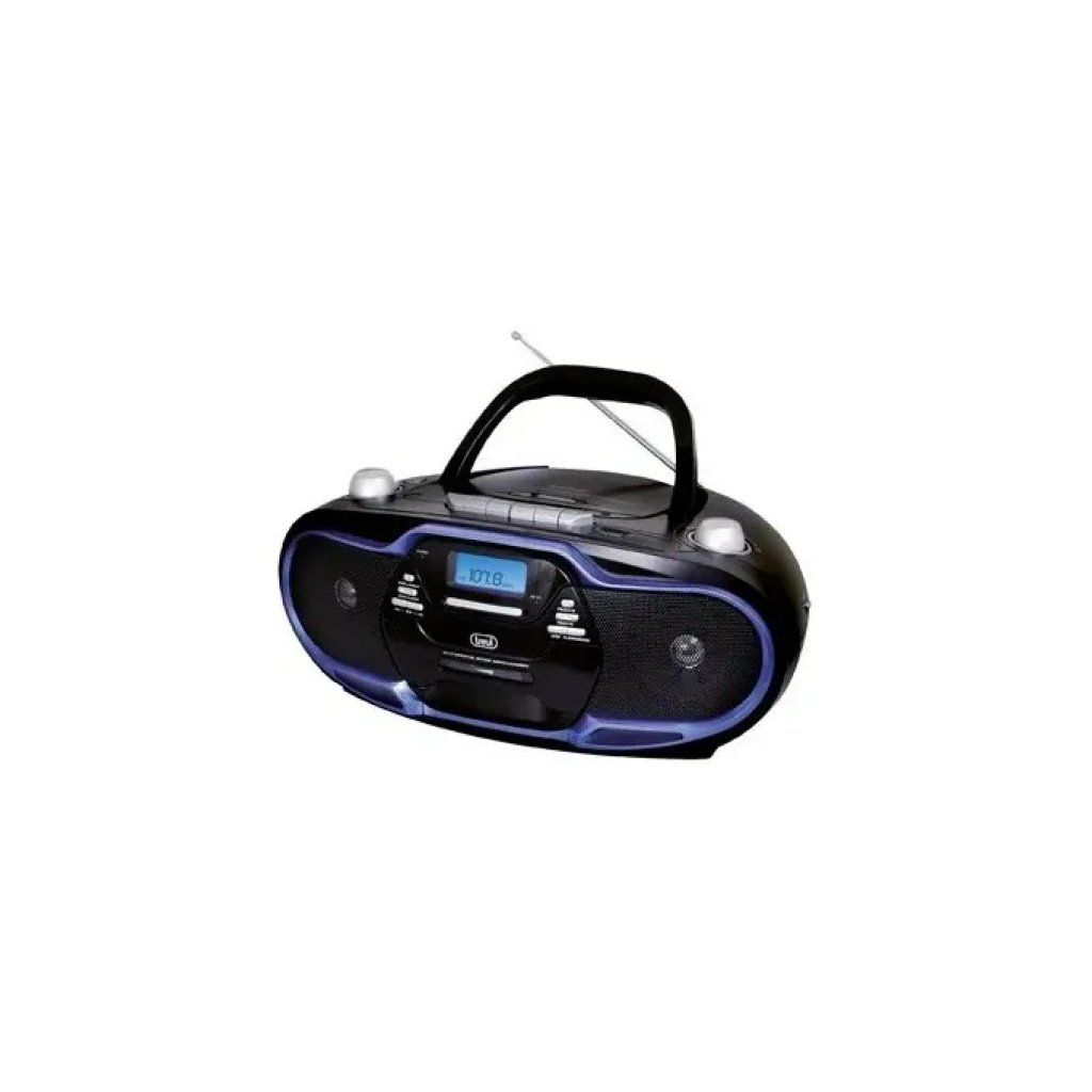 Trevi CMP 574 Radioregistratore CD MP3 USB con Cassette Presa Cuffia colore Blu Trevi CMP 574 Radioregistratore CD MP3 USB con Cassette Presa Cuffia colore Blu