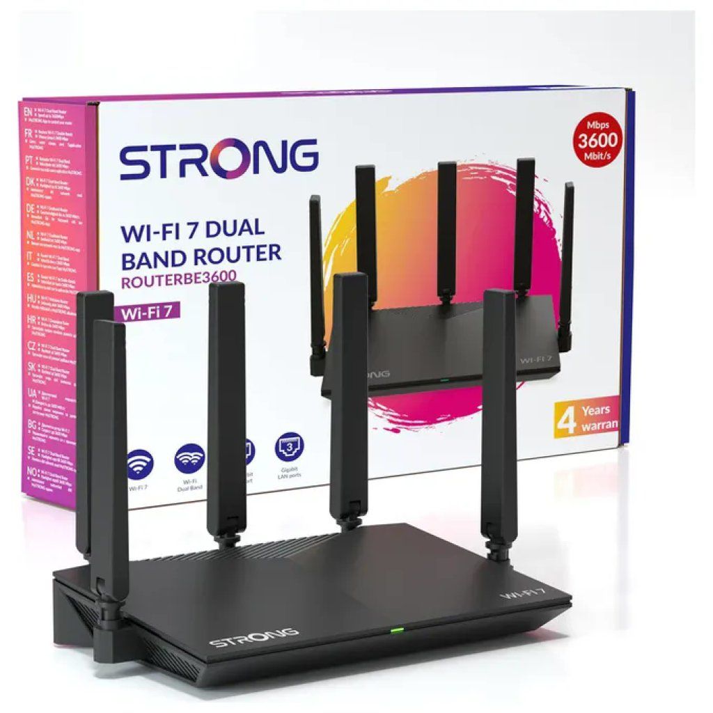 STRONG BE3600 Router Wi-Fi 7 Dual-Band STRONG BE3600 Router Wi-Fi 7 Dual-Band