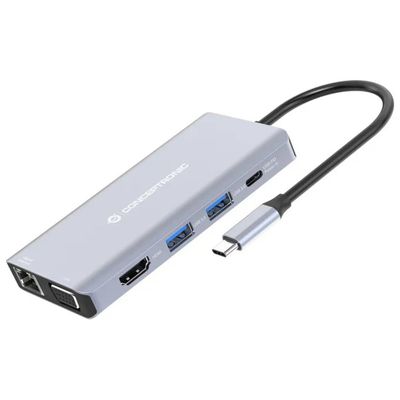 Conceptronic DONN20G Docking Station USB-C 10-in-1, 100 W, Grigia Conceptronic DONN20G Docking Station USB-C 10-in-1, 100 W, Grigia