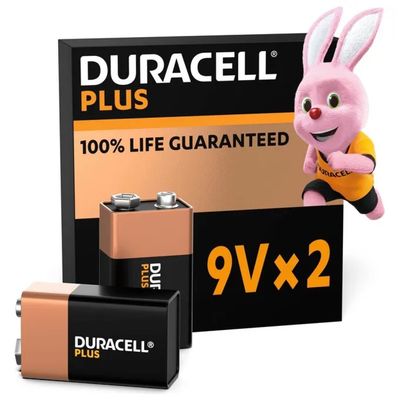 Duracell Plus 9V 6LR61 Batterie Alcaline – Confezione da 4